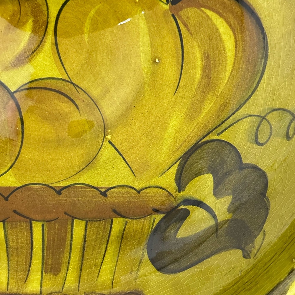 Mid-Century chip and dip platter vintage 1960s-1970s pottery dish - Picture 9 of 9